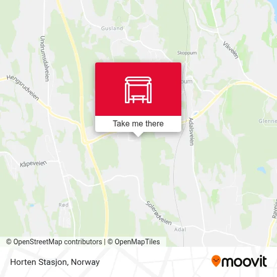 Horten Stasjon map