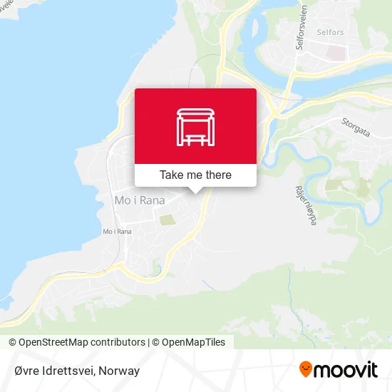 Øvre Idrettsvei map