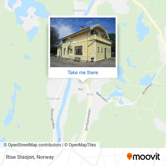 Rise Stasjon map