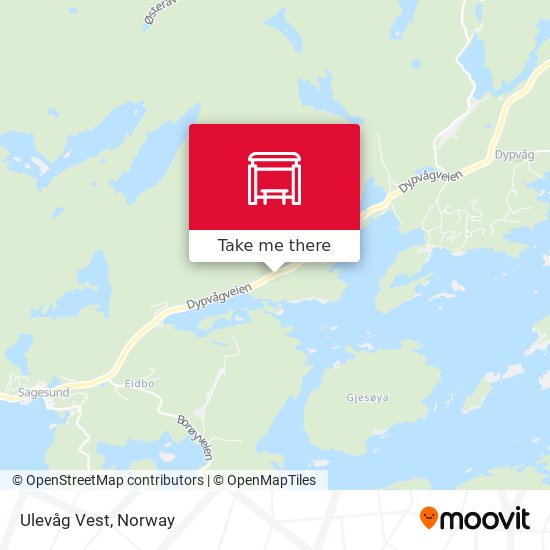 Ulevåg Vest map