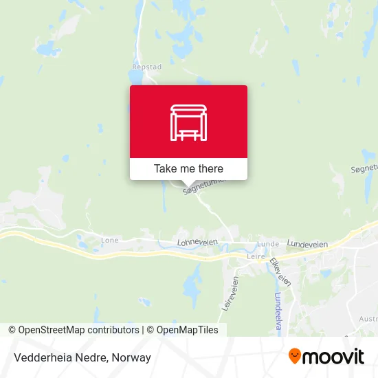 Vedderheia Nedre map