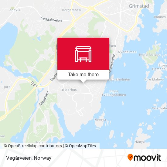 Vegårveien map