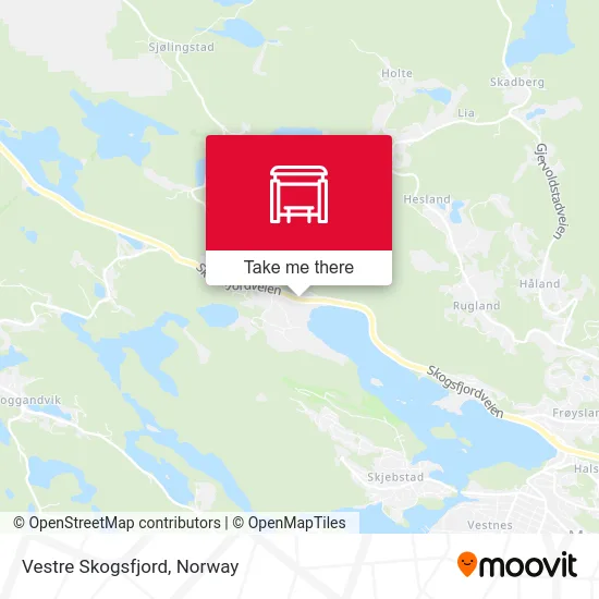 Vestre Skogsfjord map