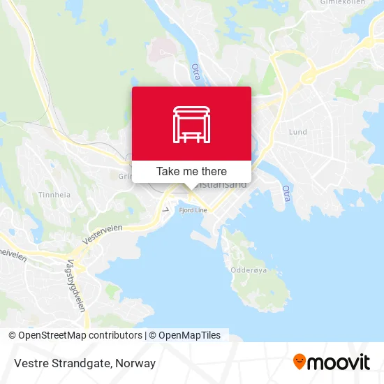 Vestre Strandgate map
