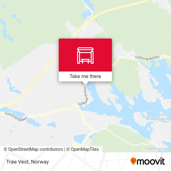 Trøe Vest map