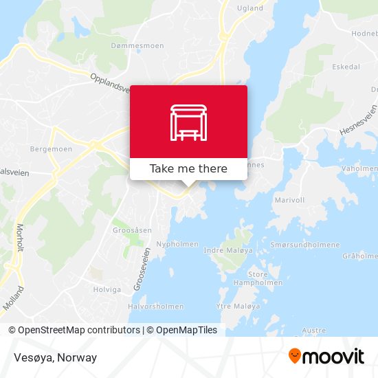 Vesøya map