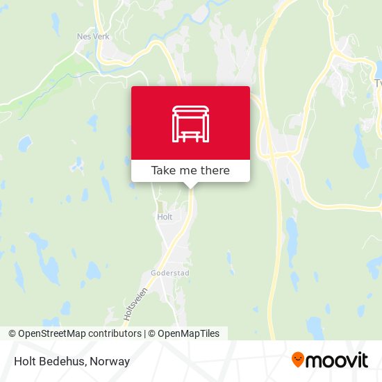 Holt Bedehus map