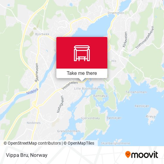 Vippa Bru map