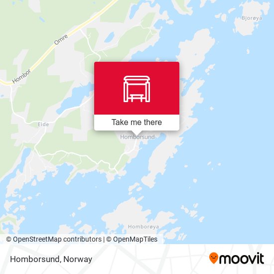 Homborsund map