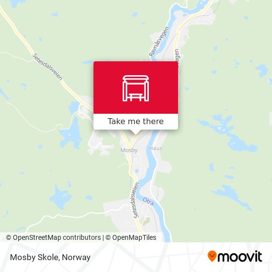 Mosby Skole map