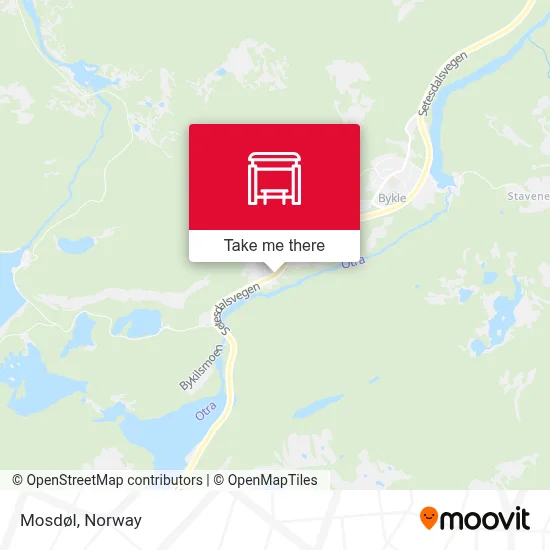 Mosdøl map