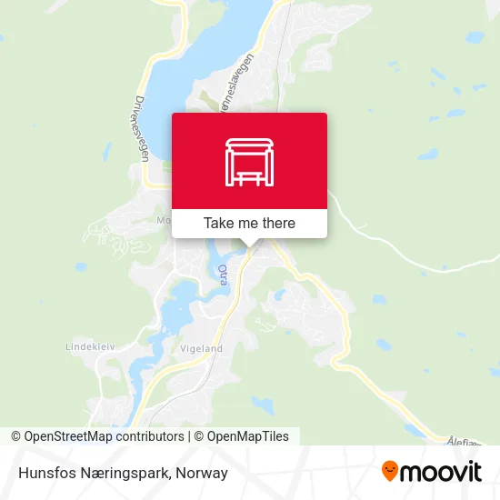 Hunsfos Næringspark map
