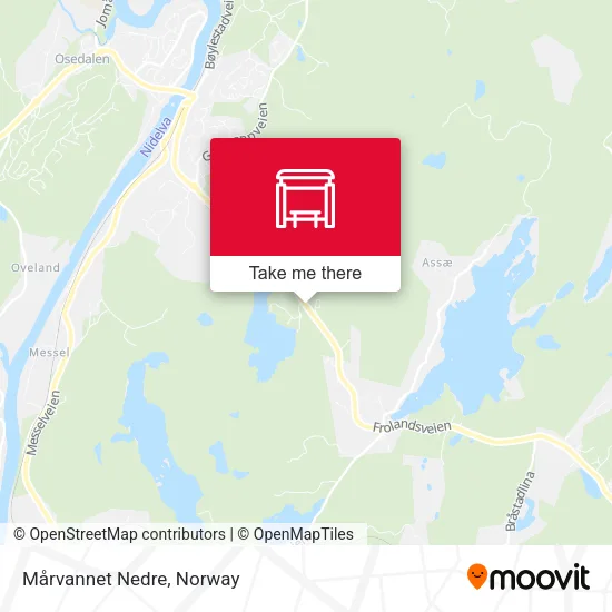Mårvannet Nedre map