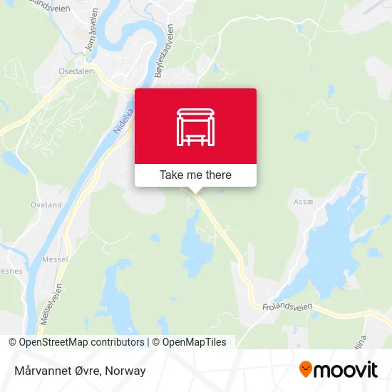 Mårvannet Øvre map