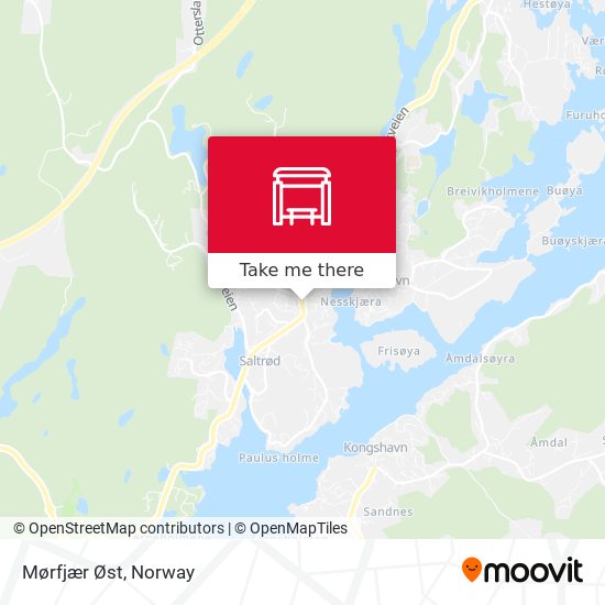 Mørfjær Øst map
