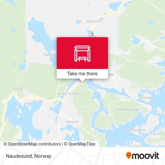 Naudesund map