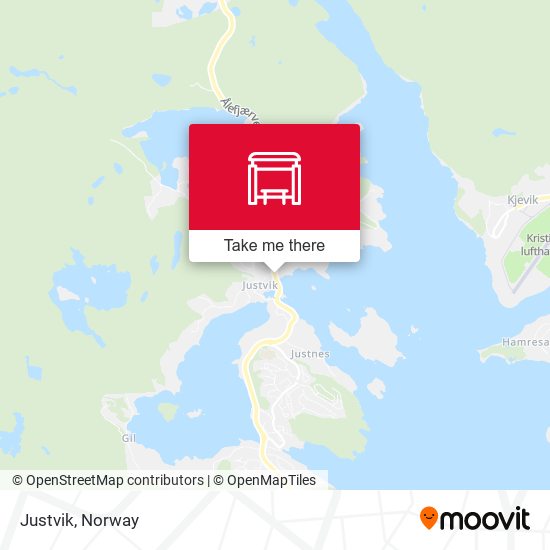 Justvik map