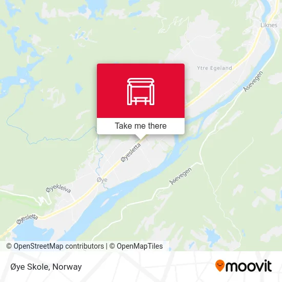 Øye Skole map