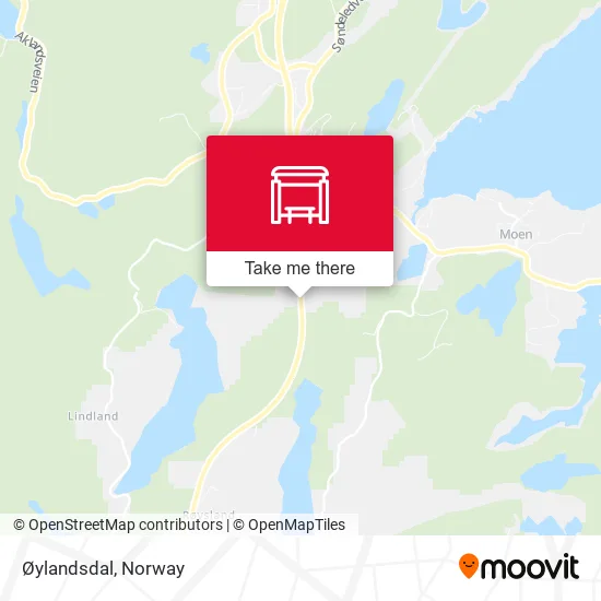 Øylandsdal map