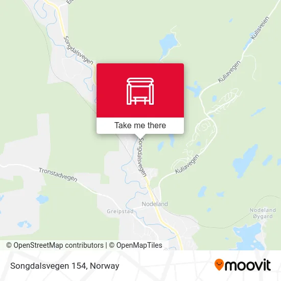 Songdalsvegen 154 map
