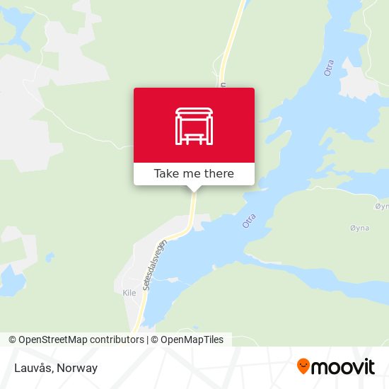 Lauvås map