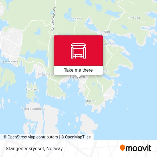 Stangeneskrysset map