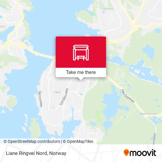 Liane Ringvei Nord map