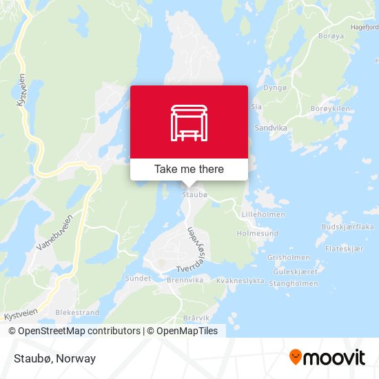 Staubø map