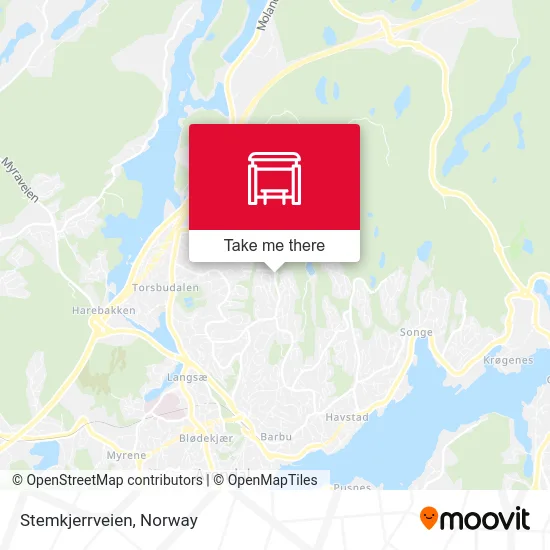 Stemkjerrveien map