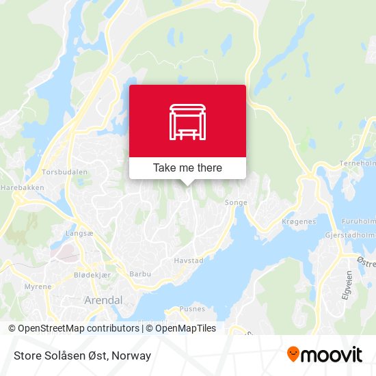 Store Solåsen Øst map