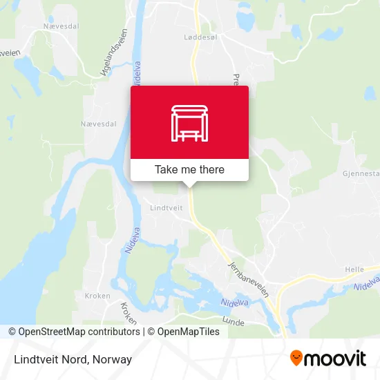 Lindtveit Nord map