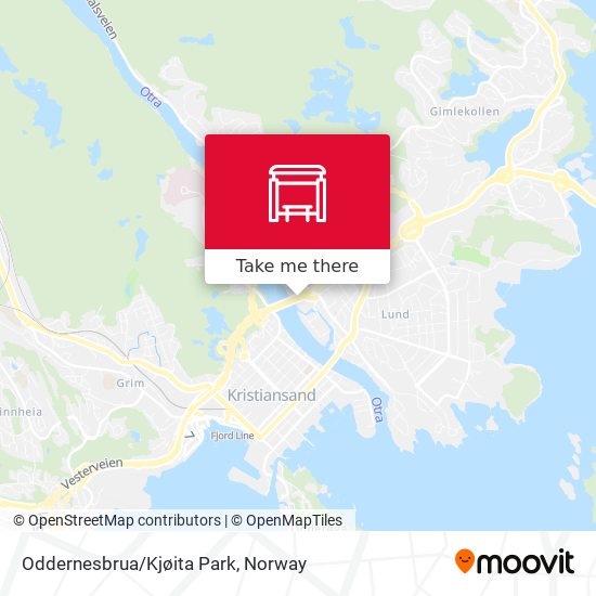 Oddernesbrua/Kjøita Park map