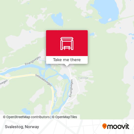 Svalestog map