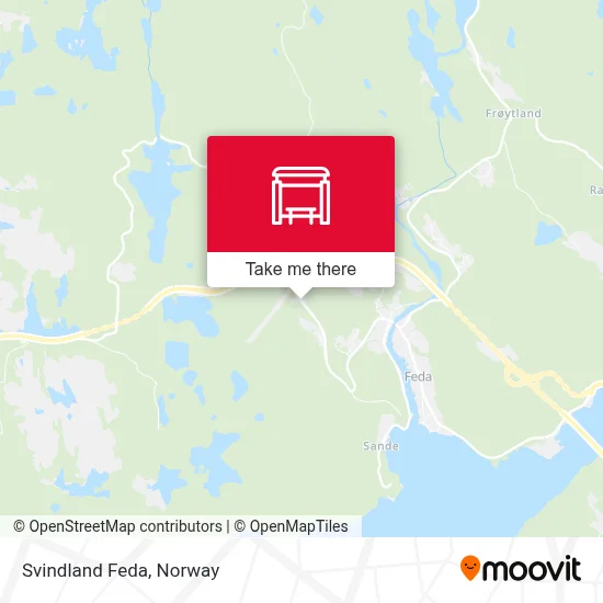 Svindland Feda map