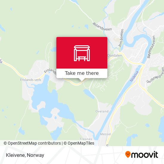 Kleivene map