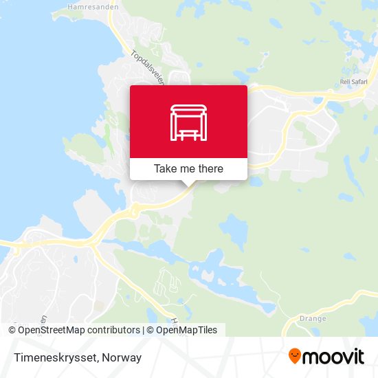 Timeneskrysset map