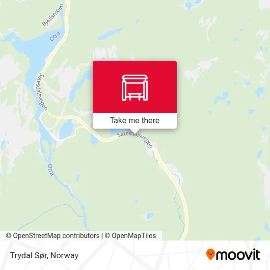 Trydal Sør map