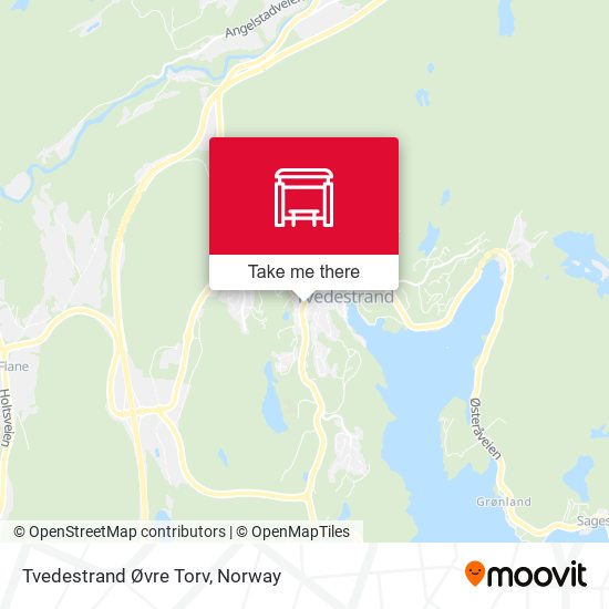 Tvedestrand Øvre Torv map