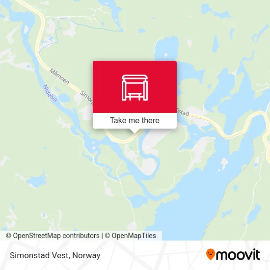 Simonstad Vest map