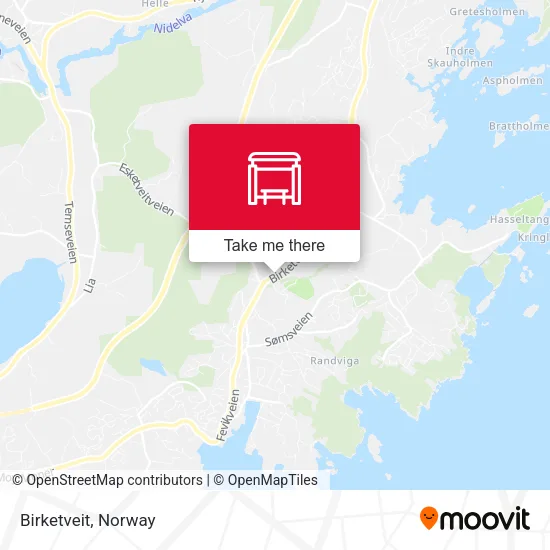 Birketveit map