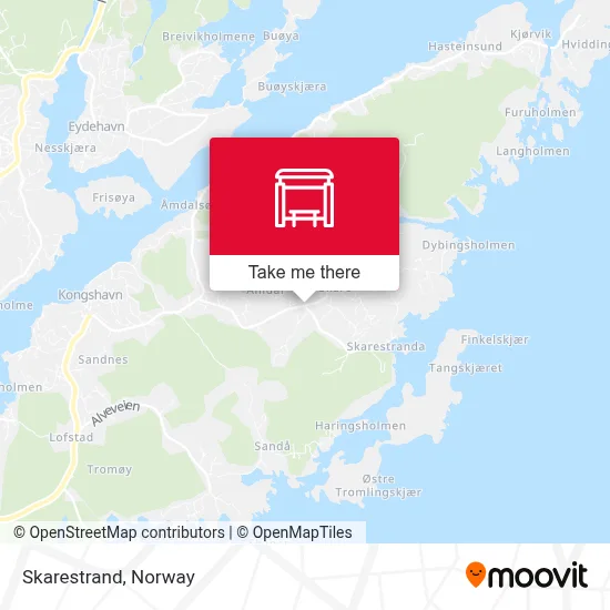 Skarestrand map