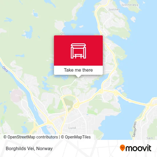 Borghilds Vei map