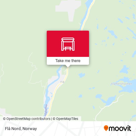 Flå Nord map