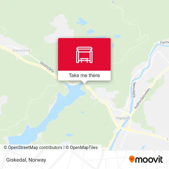 Giskedal map