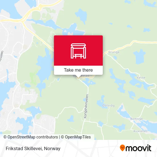 Frikstad Skillevei map