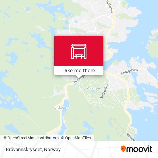 Bråvannskrysset map