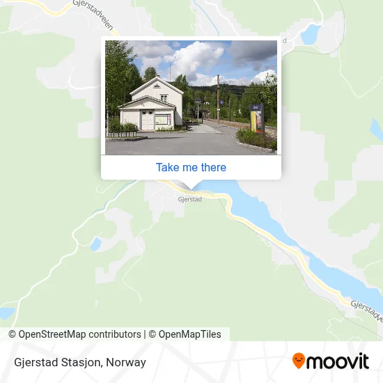 Gjerstad Stasjon map