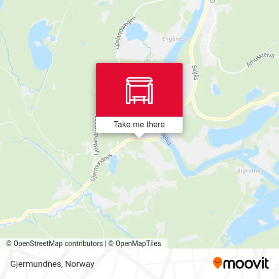 Gjermundnes map