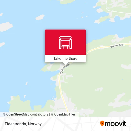 Eidestranda map