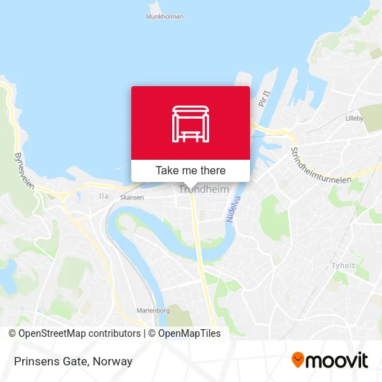Prinsens Gate map
